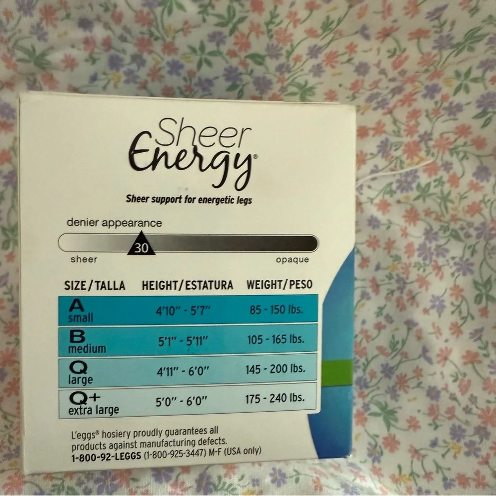 Sheer Energy Suntan Pantyhose - 2 Pack - Picture 4 of 6